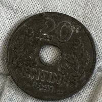 20 сантима Вишистка Франция 1941, снимка 1 - Нумизматика и бонистика - 35649441