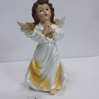 Ангел седефено бяло с жълто , модел А, снимка 5 - Статуетки - 37925563