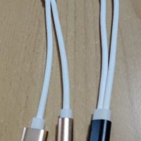 Type-C комбинирани адаптери за слушалки и зареждане , снимка 2 - USB кабели - 24162141