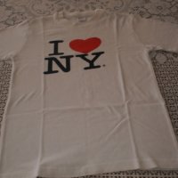 Оригинална детска тениска с къс ръкав I LOVE NY за 6-7 год., снимка 3 - Детски Блузи и туники - 37384384