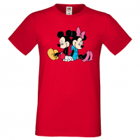 Мъжка тениска Mickey & Minnie 2 Подарък,Изненада,Рожден ден, снимка 8 - Тениски - 36575452