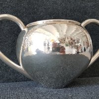 Сребърна кована сребро купа чаша тас копие по античен съд, снимка 4 - Антикварни и старинни предмети - 37943637