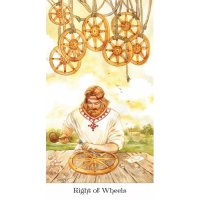 карти таро USG GOLDEN WHEEL нови​ Вдъхновено от магията и мъдростта на руските приказки, снимка 3 - Шах и табла - 37255316