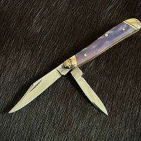 Компактен сгъваем джобен нож на всеки ден RR Peanut Purple Swirl. (RR2150), снимка 3 - Ножове - 44274658