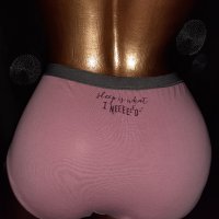 BENOTTI 40/42 Розови бикини с надпис Heep y what I NEEEEEED, снимка 1 - Бельо - 30555877