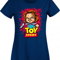 Дамска Тениска Toy Story Chucky Изненада,Повод,Подарък,Празник, снимка 1 - Тениски - 37639266