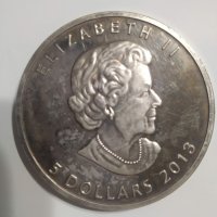 Сребърна монета "Канадски Кленов лист" 2013 1 oz, снимка 2 - Нумизматика и бонистика - 35394414