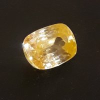 Естествен жълт Сапфир 9.10ct серт. AGI, снимка 5 - Други - 40040961