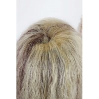 Дълга къдрава перука в русо с кестеняви кичури Гуен, снимка 4 - Аксесоари за коса - 35571028