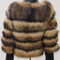 Дамско луксозно палто с лисица код 73, снимка 2 - Палта, манта - 31124446
