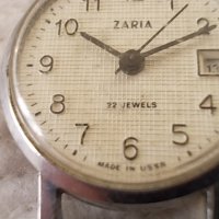 Стар часовник ZARIA 22 jewels, снимка 5 - Други ценни предмети - 38285318