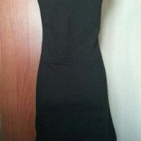 Спортно елегантна черна рокля, с лека сребриста украса👗🍀S/M👗🍀арт.1075, снимка 2 - Рокли - 29995847