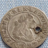 Сребърна монета 6 кройцера 1671г. Леополд първи Кремниц Унгария 13774, снимка 4 - Нумизматика и бонистика - 42890187