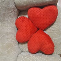 Плюшено сърце червено, снимка 2 - Плюшени играчки - 33856113