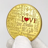 Тотална разпродажба - 50% Сувенирна монета "Любов", снимка 3 - Романтични подаръци - 35496364