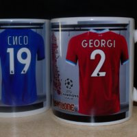 Уникални фен чаши на футболни отбори с Ваше име и номер!Перонализиран подарък футболни чаши!, снимка 7 - Подаръци за мъже - 32159102