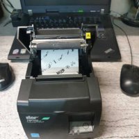Термичен принтер STAR TSP100II, ECO LAN, черен, снимка 2 - Друго търговско оборудване - 37798831