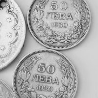 Лот сребърни монети-2 лева 1894;50 лева 1930;сребро сребърно.Цена за целия лот., снимка 5 - Нумизматика и бонистика - 40784323