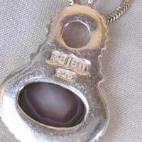 Уникален Сребърен Марков Vintage Медальон SAJEN Jewelry от Остров Бали, снимка 4 - Колиета, медальони, синджири - 42572964
