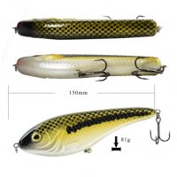Воблер тип JERKBAIT за риболов на хищни риби – 15 см./81 гр., снимка 2 - Стръв и захранки - 33778976