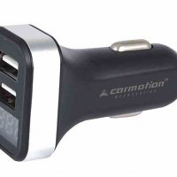 Зарядно 2x USB , 2.1A, за запалка 12/24V с волтметър 58709, снимка 1 - Аксесоари и консумативи - 34976705