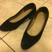 2 бр Елегантни Велурени обувки , Естествена кожа , снимка 3 - Дамски елегантни обувки - 29864939