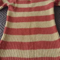 Ръчно плетен вълнен пуловер, снимка 4 - Жилетки - 34904207