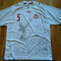 Тунис футболна тениска 2006-07 г Пума №5 Джазири размер реален ХЛ, снимка 1 - Футбол - 35235071