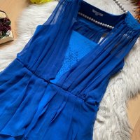 Турско синя рокля, снимка 2 - Рокли - 40647251