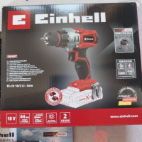 Einhell TE-CD 18/2 Li + батерия 2,5Ah и бързо зарядно , снимка 2 - Винтоверти - 44819058