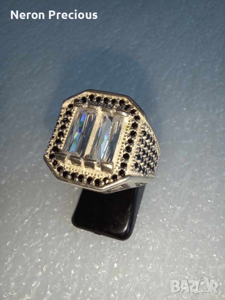 Мъжки сребърен пръстен, снимка 1