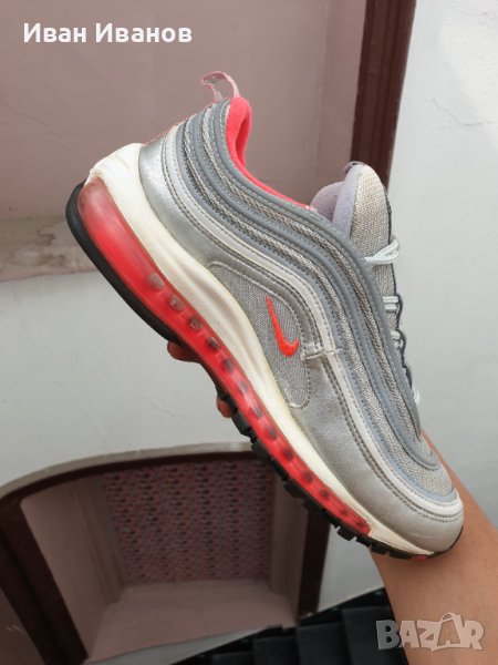 оригинални маратонки  Nike Air Max '97 сребристи/розови  номер 40,5, снимка 1