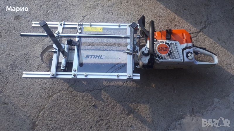 Приспособление за разбичване на дървени трупи с резачка, снимка 1