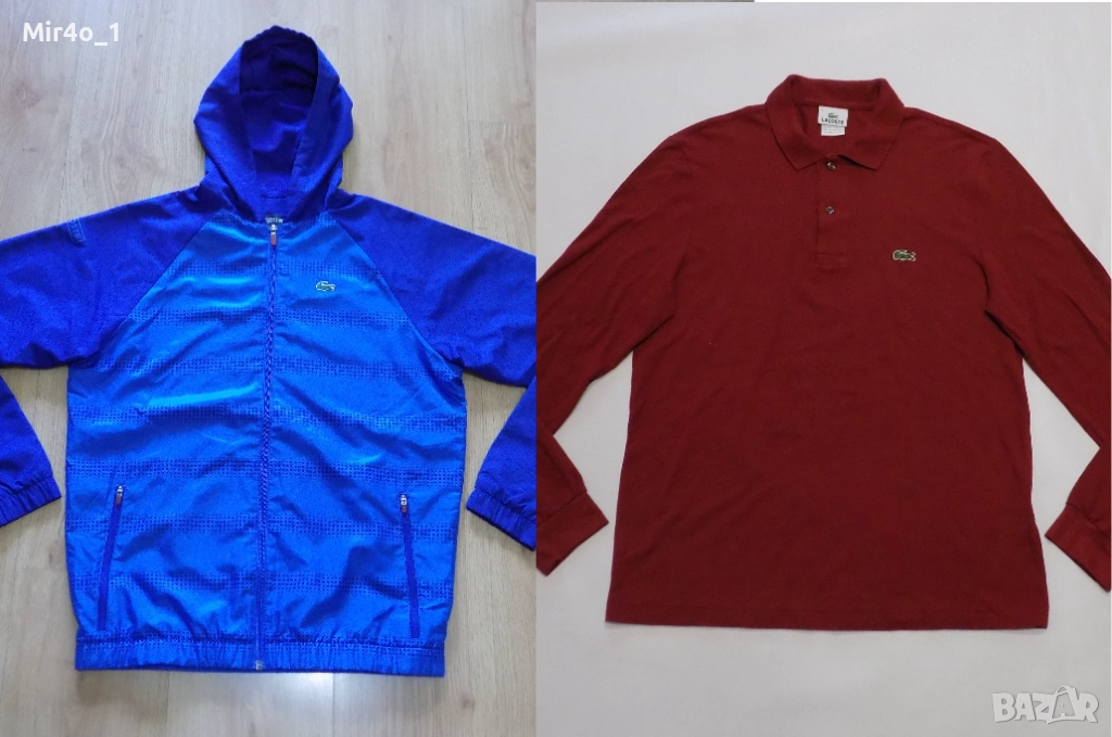 суитчър lacoste худи фанела блуза горнище елек мъжки детски спорт оригинал XS/M, снимка 1