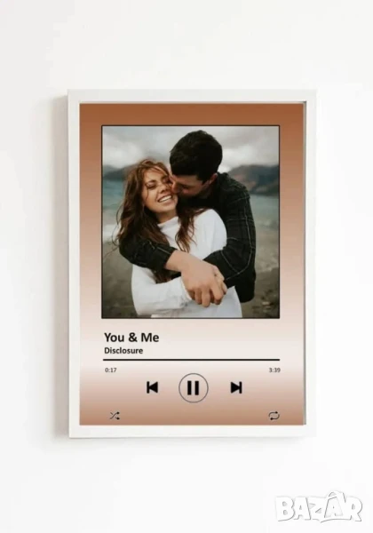 рамка със снимка и заглавие на любима песен , снимка 1