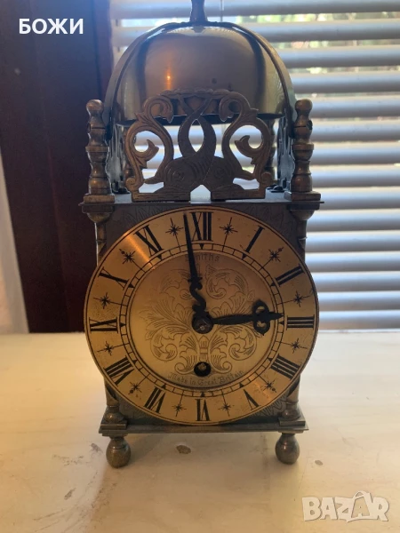 Английски настолен часовник тип Lantern – колекционерска рядкост, снимка 1