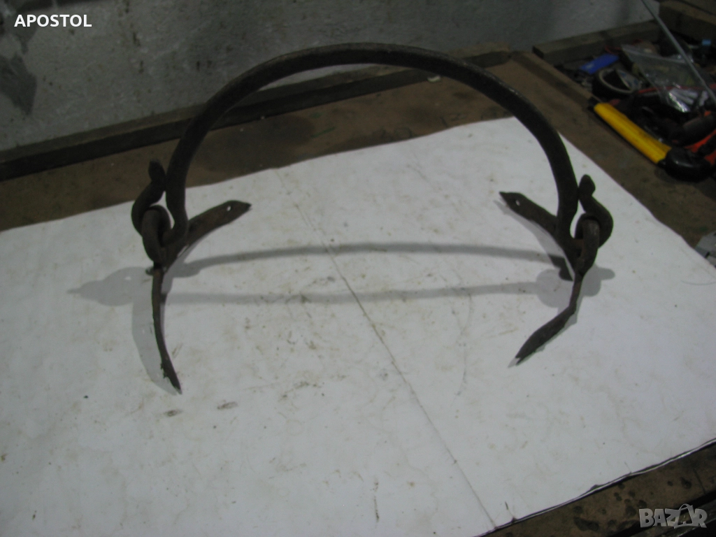 кована стара дръжка за котле, снимка 1