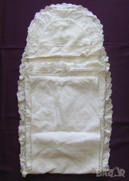 19 век Бебешки Комплект с дантела, снимка 1