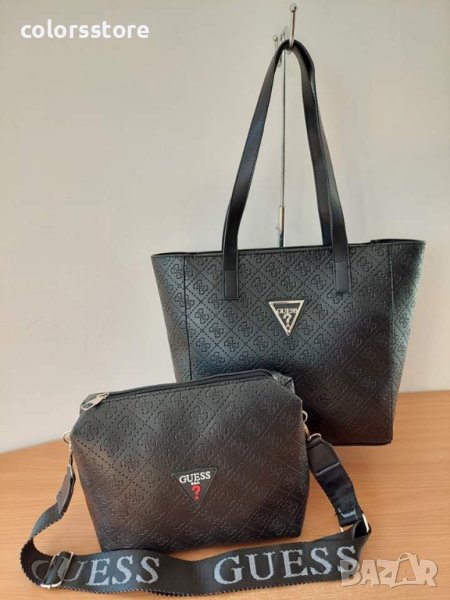 Луксозна Черна чанта  Guess 2в 1 код SG301A, снимка 1