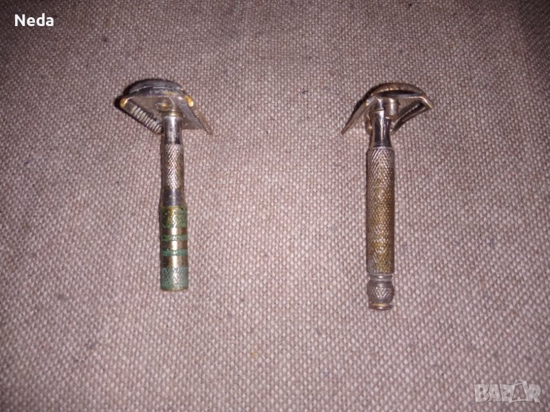 Стари ръчни метални самобръсначки , снимка 1