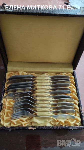 Неизползван комплект прибори за риба от неръждаема стомана, снимка 1