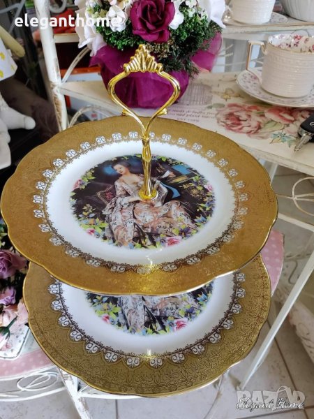 Порцеланово платп на 2 нива, снимка 1