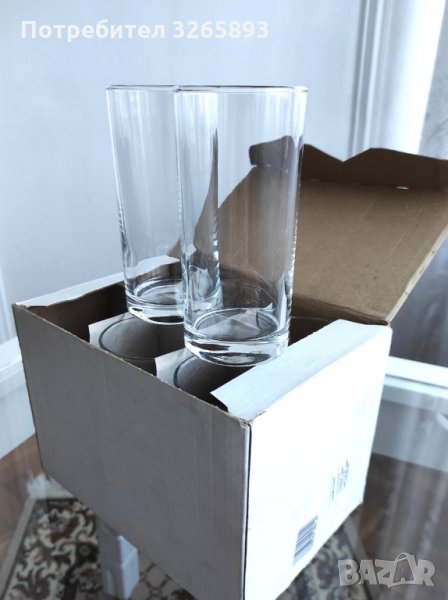 *НОВО* Комплект Стъклени Чаши за Безалкохолно, снимка 1