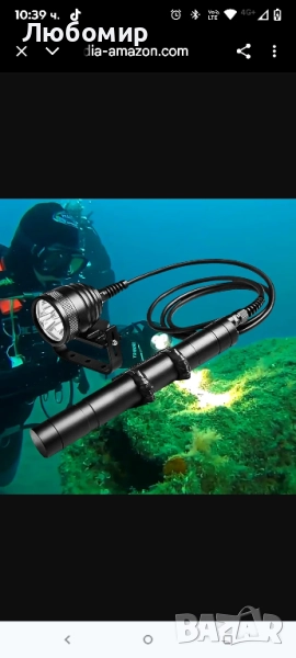 Фенерче за гмуркане Odepro WD70 Canister, 3000 лумена, техническо гмуркане, LED светлина , снимка 1