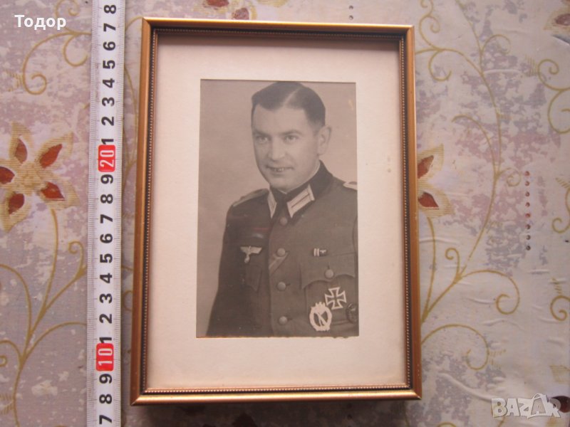 Стара снимка немски офицер генерал 3 Райх, снимка 1