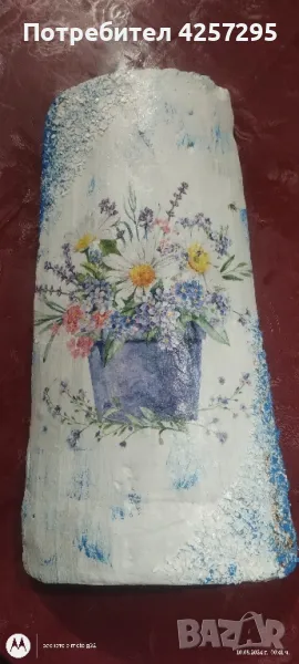 Керемида с декупаж , снимка 1