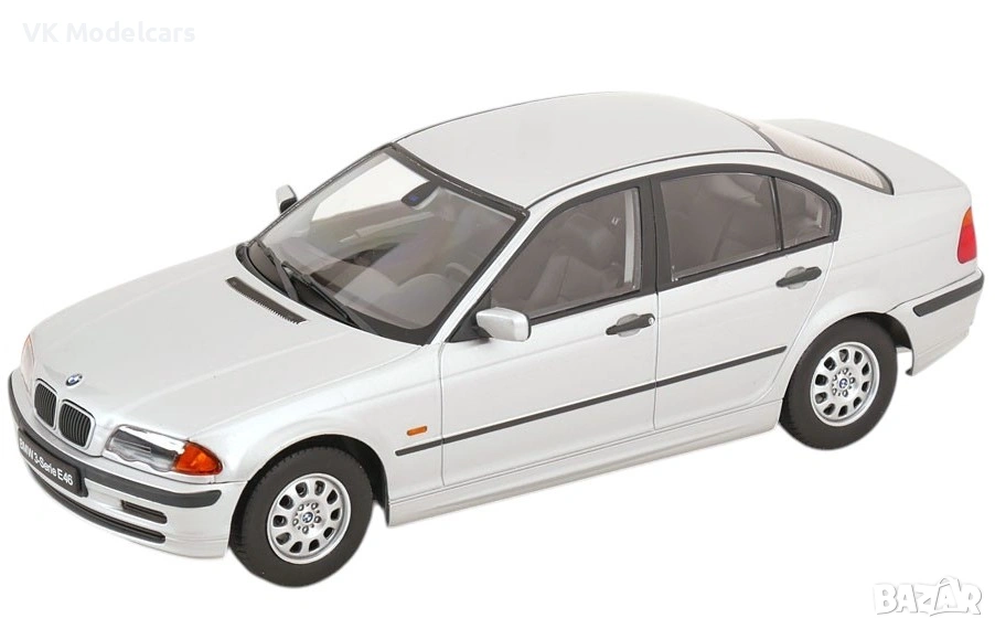 1999 BMW 3-series E46 sedan silver 1:18 KK Scale, снимка 1