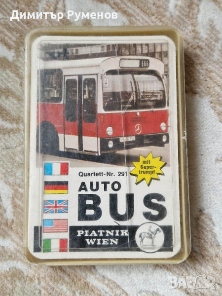 Quartett AUTOBUS Nr. 291 - Piatnik - Wien

, снимка 1