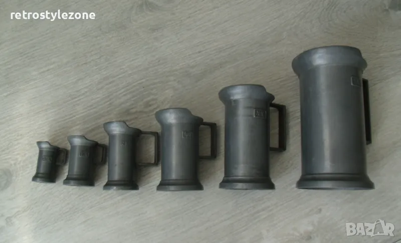 № 7736 стари метални мерки PELTRATO  - комплект - 5 броя , снимка 1