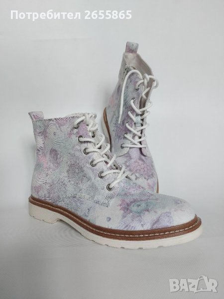 Боти с флорален мотив р.39, снимка 1